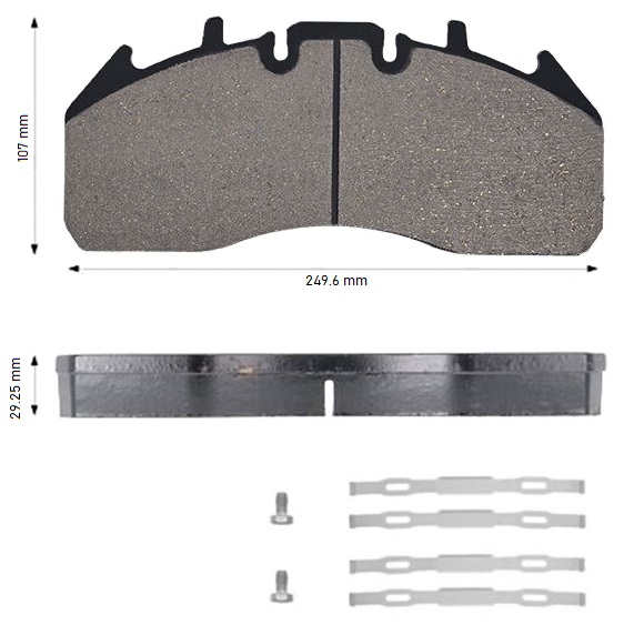 [WVA 29174] Brake Pads (Rear Axle)